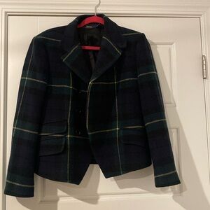 Polo Ralph Lauren Women’s Size 12 Plaid Double Breasted Blazer VEUC